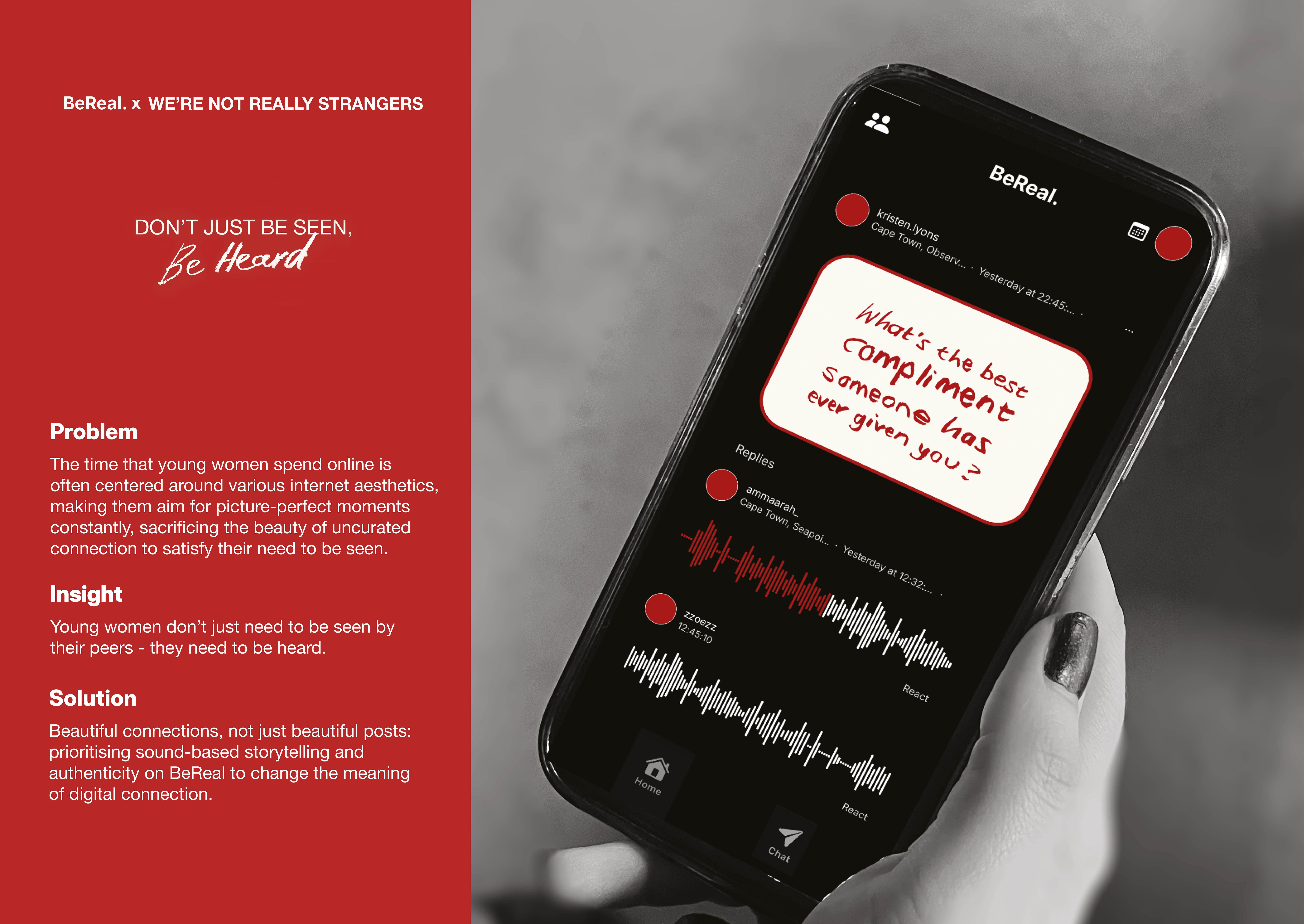 Don't Just Be Seen Be Heard